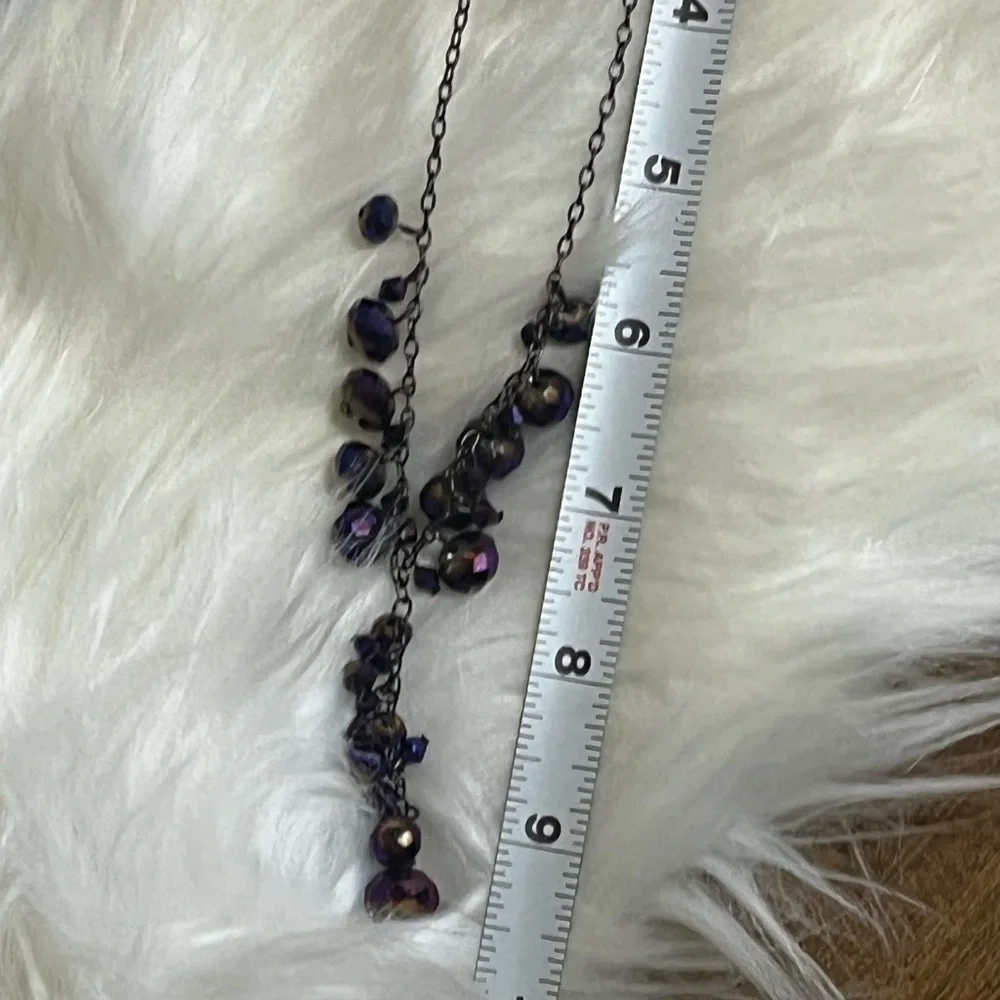 Purple Lariat Necklace